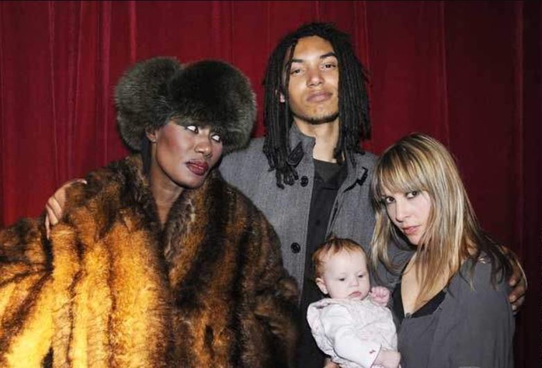 Paulo Goude with his mother, Grace Jones and his lover, Azella and their daughter
